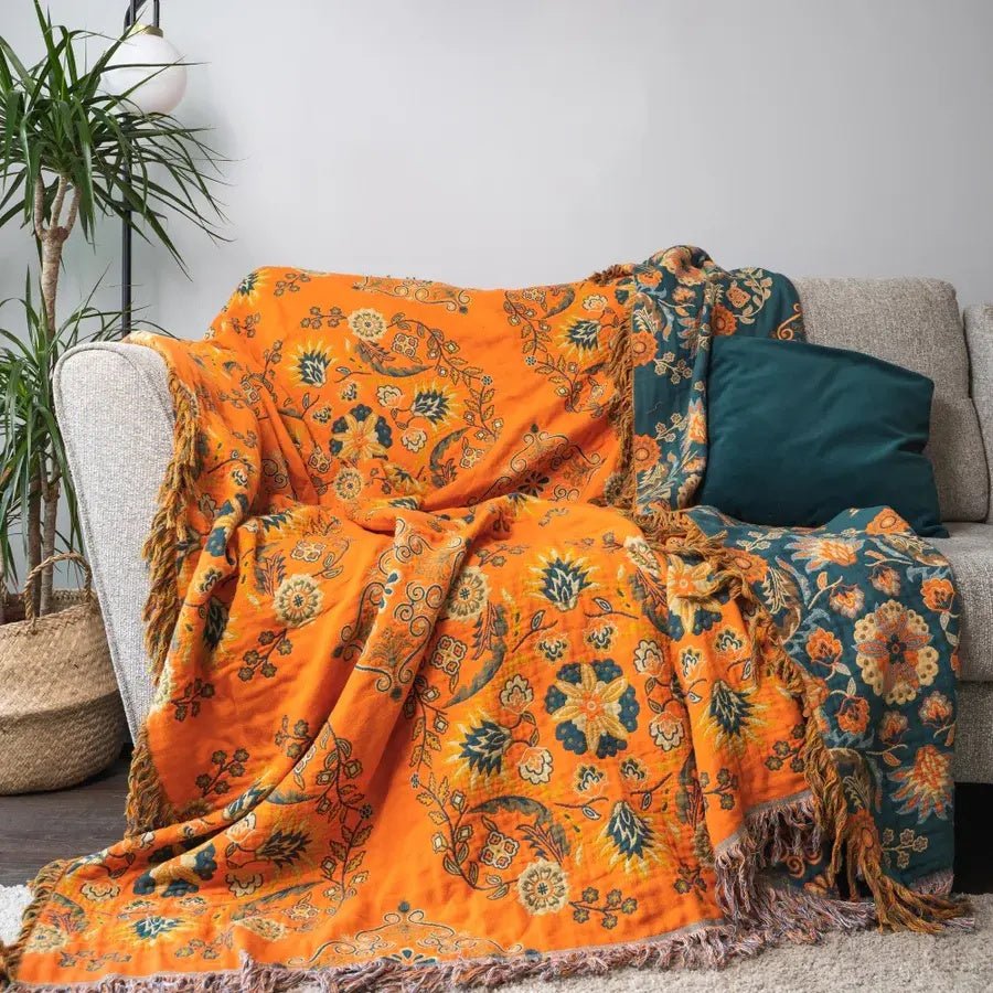 Coperta double face LumaCloud color calendula — Struttura reversibile