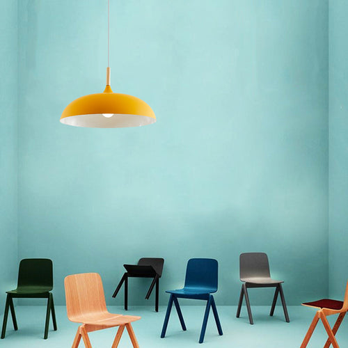 AureaBeam Modern Pendant Light In Five Colors And Two Sizes