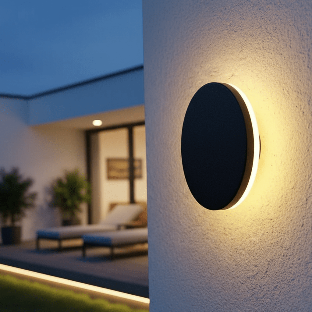 Orra IP65 Outdoor Wall Light — Minimalist LED Fixture, Round or Square