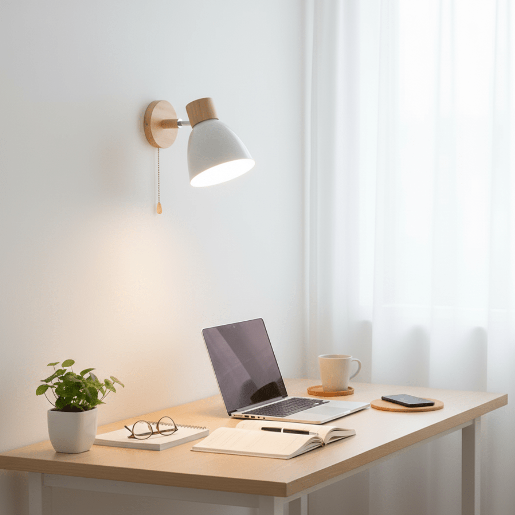 Lumenova Yadiel Wall Light — Nordic Wood Direct-Mount Sconce