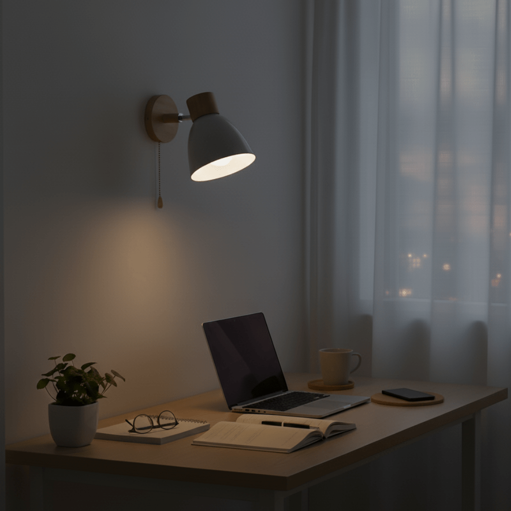 Lumenova Yadiel Wall Light — Nordic Wood Direct-Mount Sconce