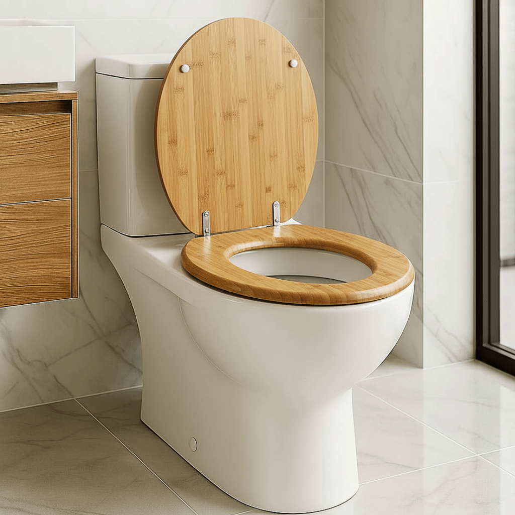 ArborNest rétegelt falemez WC-ülőke — lassú záródású mechanizmussal, elegáns kialakítással
