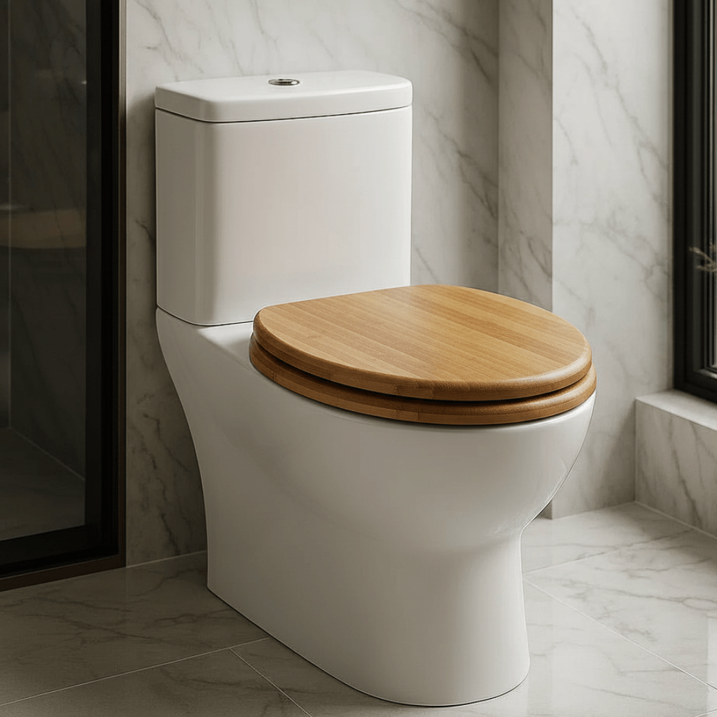 ArborNest rétegelt falemez WC-ülőke — lassú záródású mechanizmussal, elegáns kialakítással