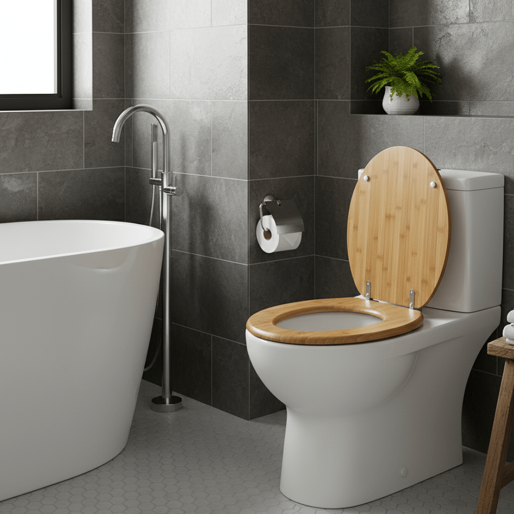 ArborNest rétegelt falemez WC-ülőke — lassú záródású mechanizmussal, elegáns kialakítással