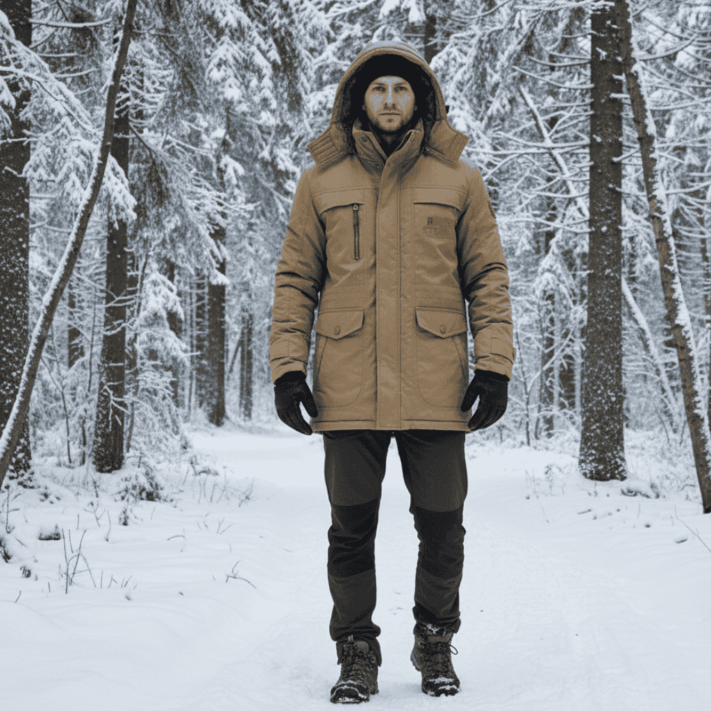 PolarGuard quiltet parka – alsidigt design i mellemlang længde
