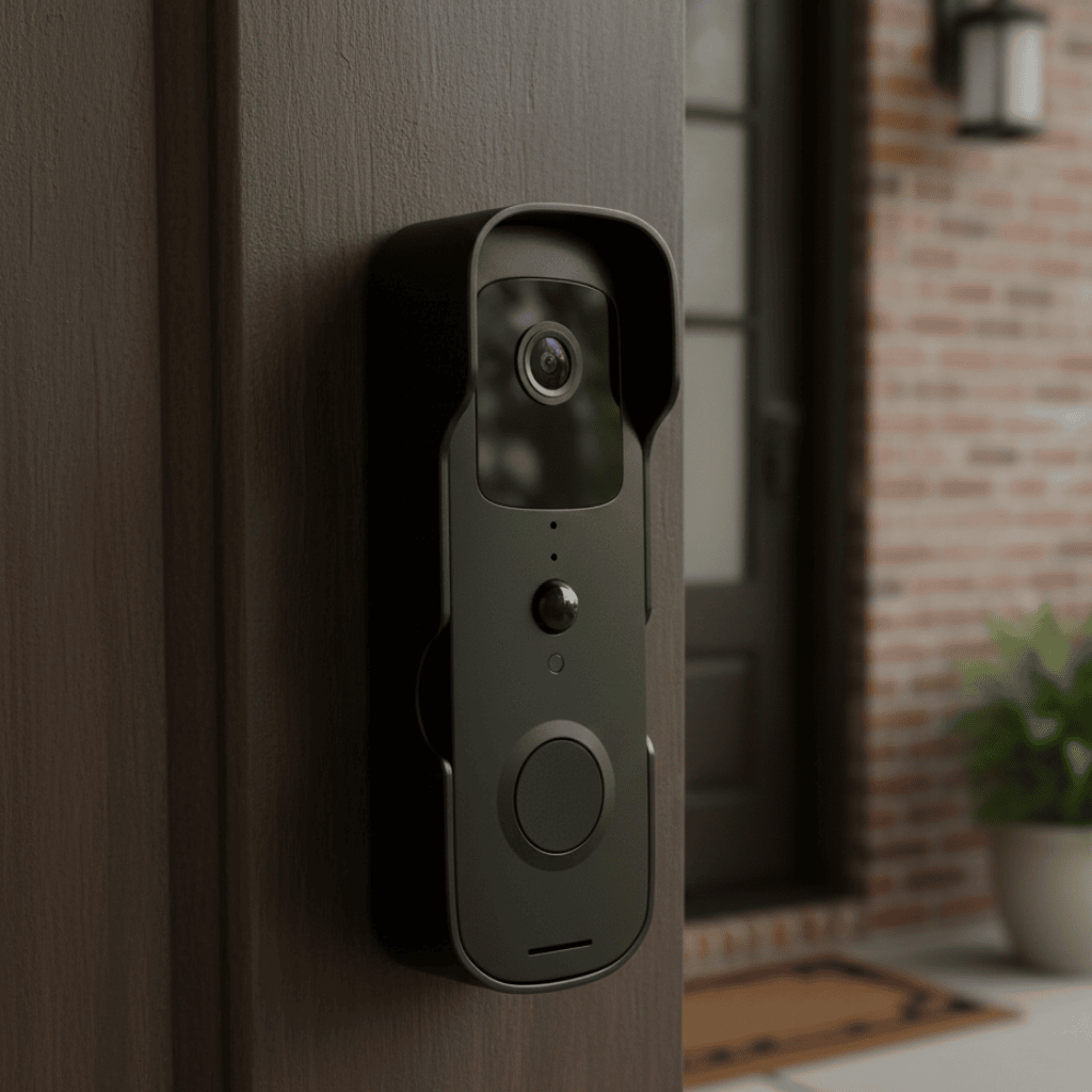 SafeView Flow 155° Wide-Angle Smart Doorbell Camera — 1080P Day Night Recording