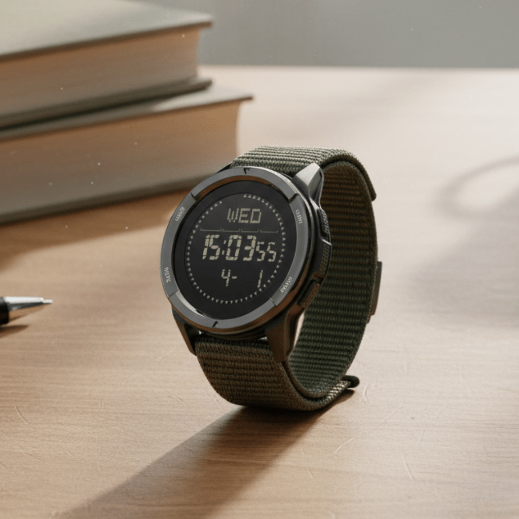 Orologio sportivo TrailForge — Design in carbonio da 60g
