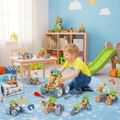 Imagination Builders stavebnice — kreativní stavění bez obrazovek, předlohy s návodem