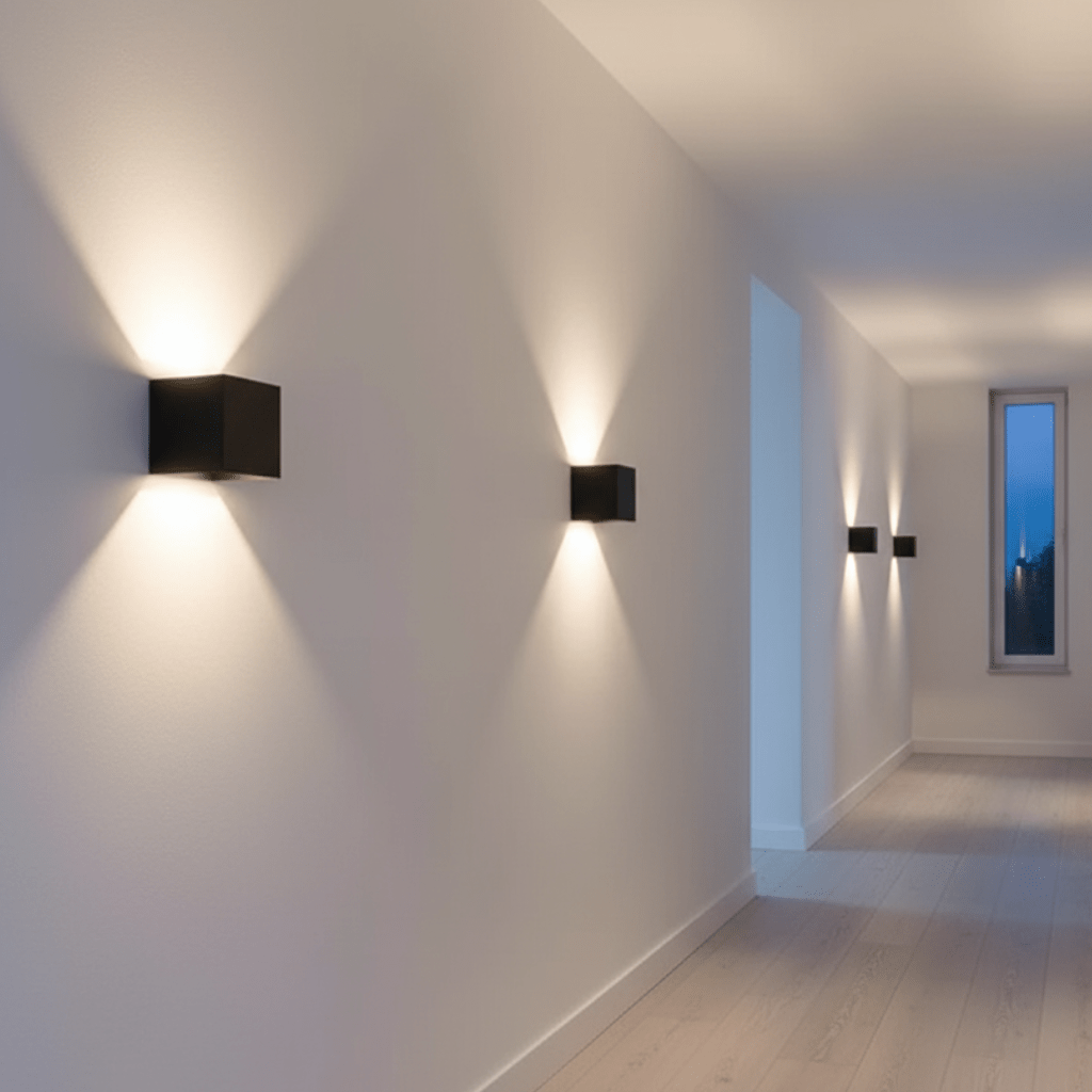 Applique murale LED moderne NovaGlow - Aluminium étanche IP65
