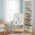 CreativeEase Magnetic Whiteboard and Chalkboard — Adjustable Wood Frame