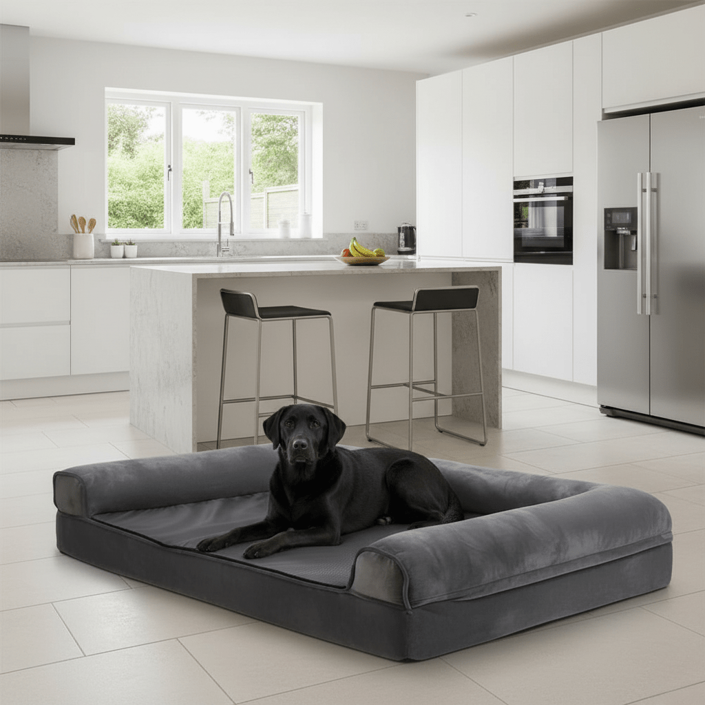 CalmNest Orthopedic Memory Foam Dog Bed — Water Repellent Cover, Plush Comfort