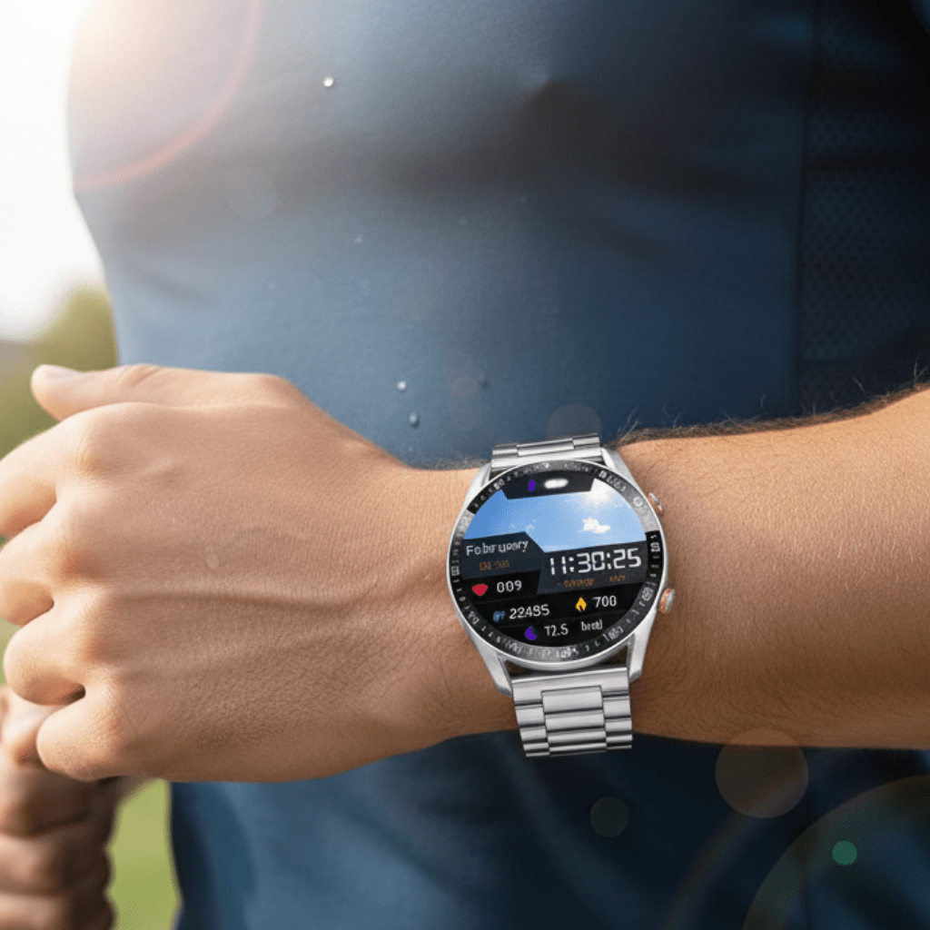 PulseNova Premium Men's Smartwatch — ECG Monitor, PPG Sensor, Call Function