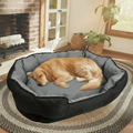PawNest Cozy Washable Basket Dog Bed — Orthopedic Foam Support