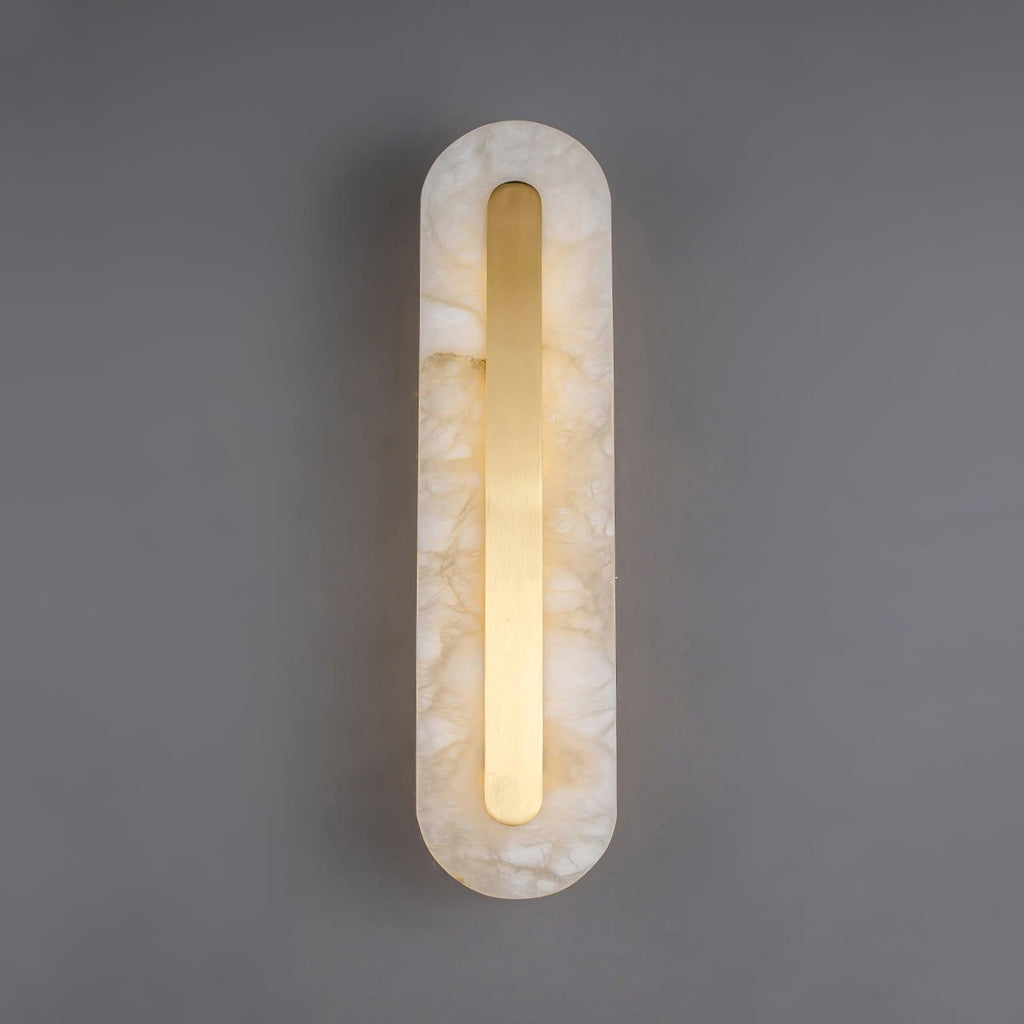 Hurn Alabaster Rounded Wall Lamp | ventumra