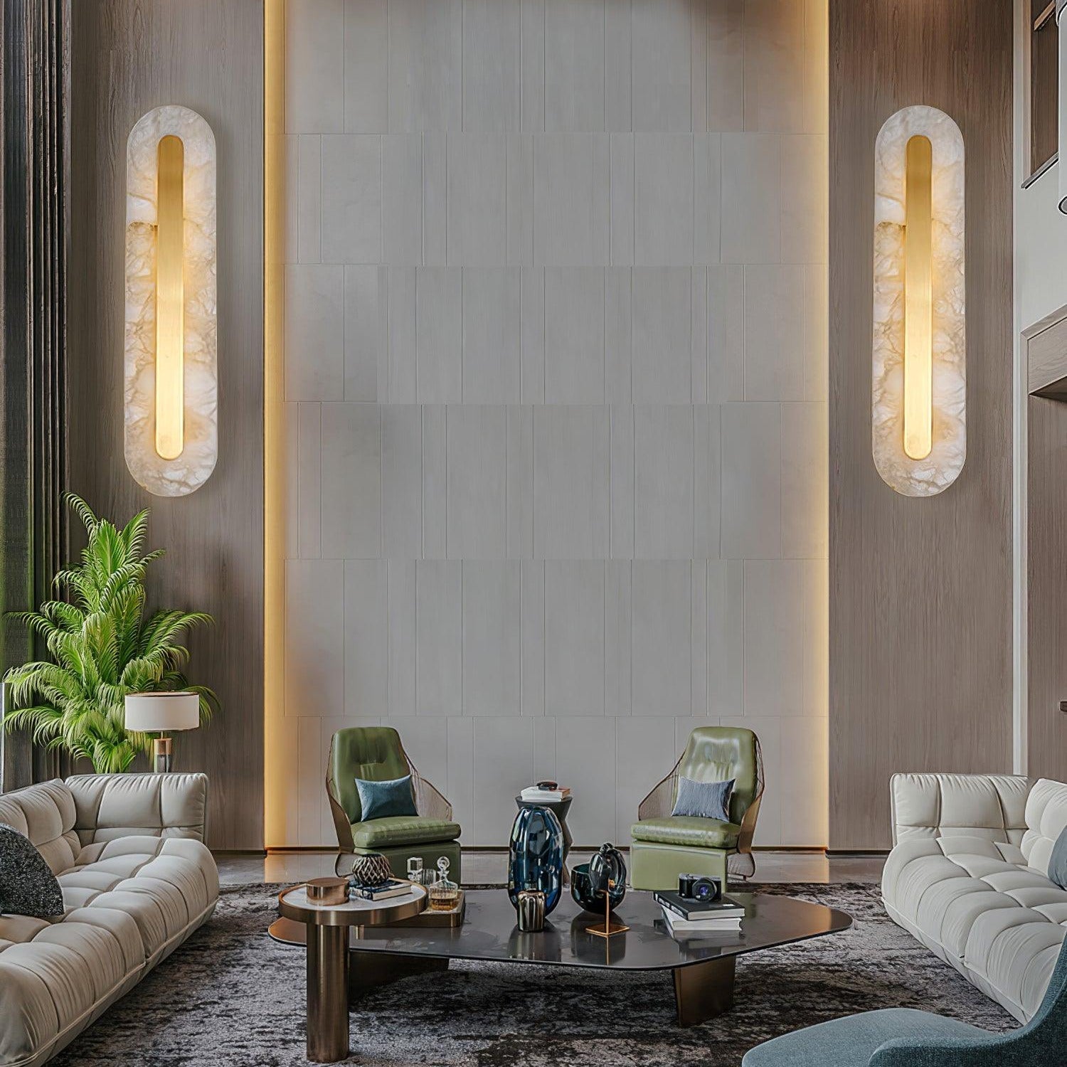 Hurn Alabaster Rounded Wall Lamp | ventumra