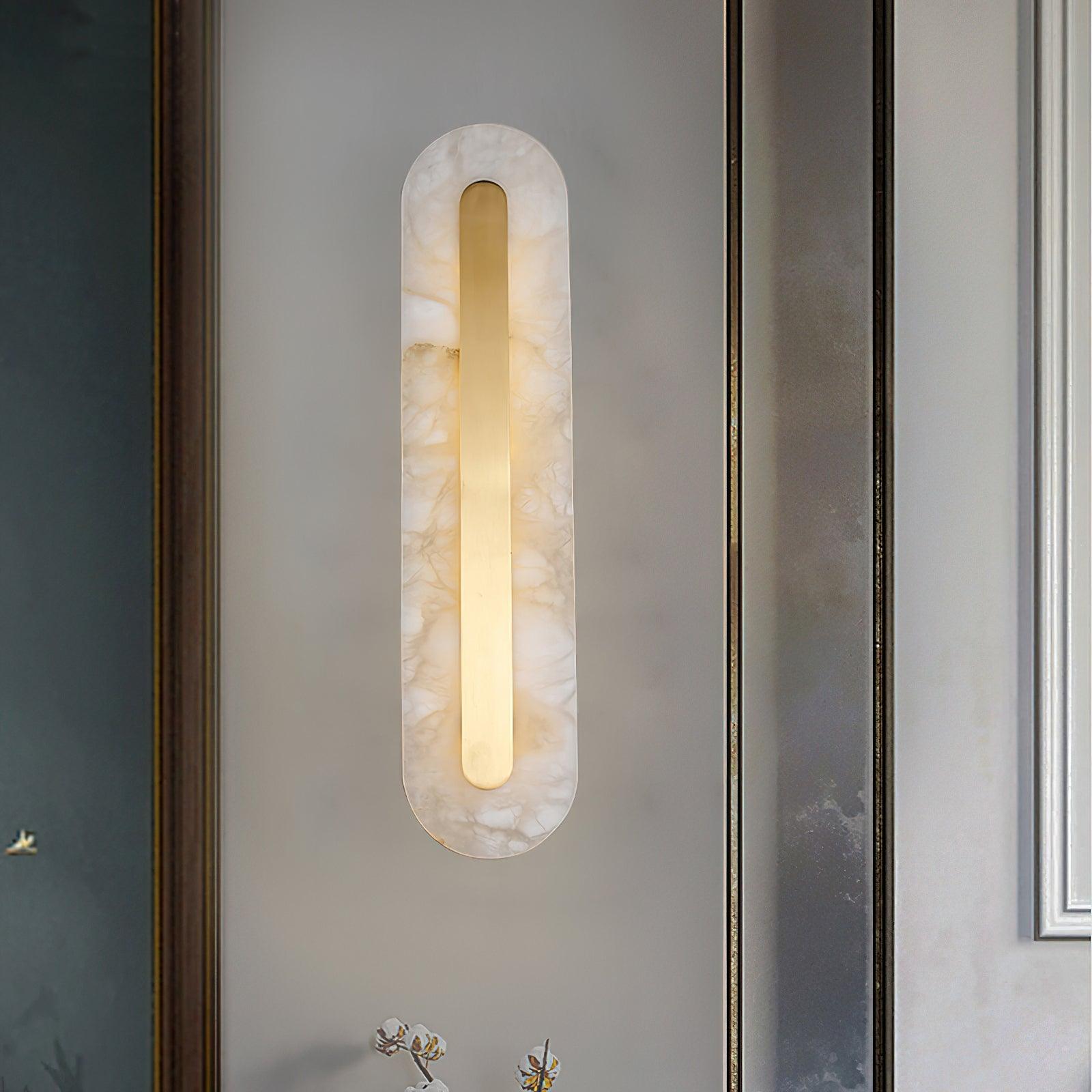 Hurn Alabaster Rounded Wall Lamp | ventumra