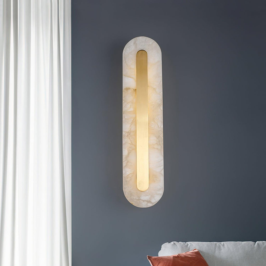 Hurn Alabaster Rounded Wall Lamp | ventumra