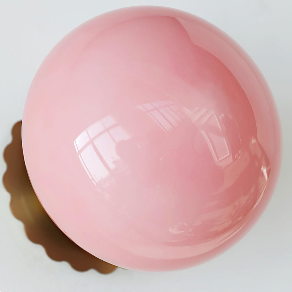 Marshmallow-væglampe i glas og metal | Ventumra