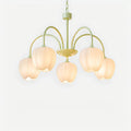 Romantic Tulip Chandelier In Matcha Green Finish | Ventumra