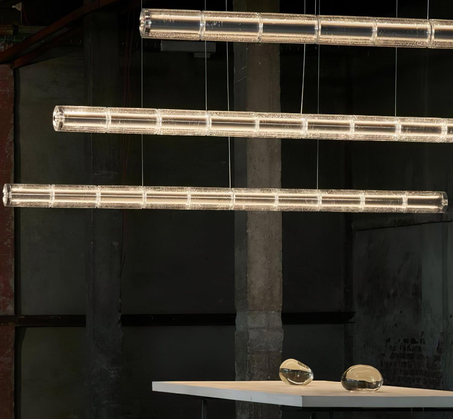 Lyliris Glass Linear Pendant Light | ventumra