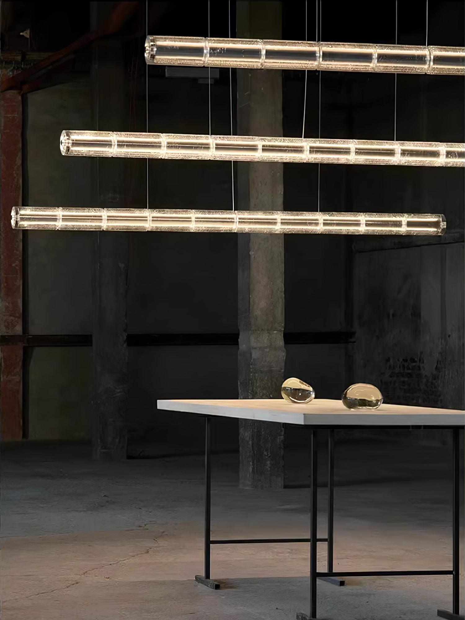Lyliris Glass Linear Pendant Light | ventumra