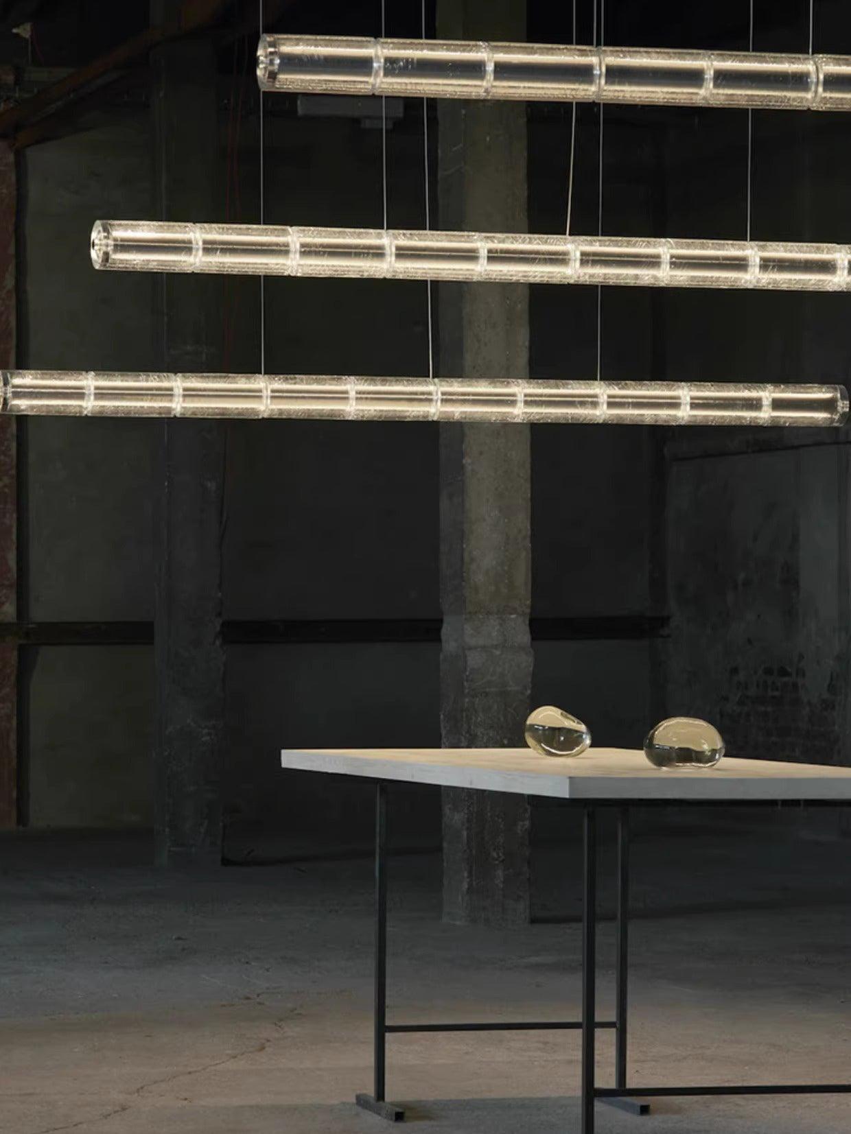 Lyliris Glass Linear Pendant Light | ventumra