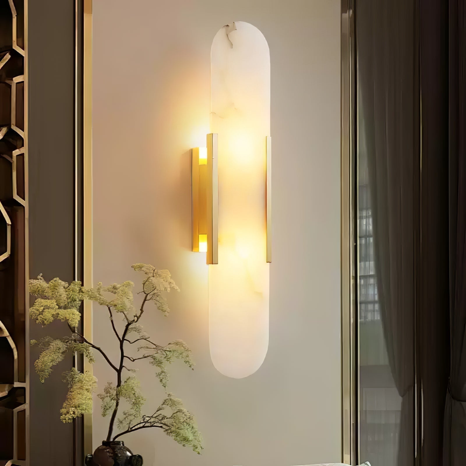Veo Luxury Alabaster Wall Lamp | ventumra