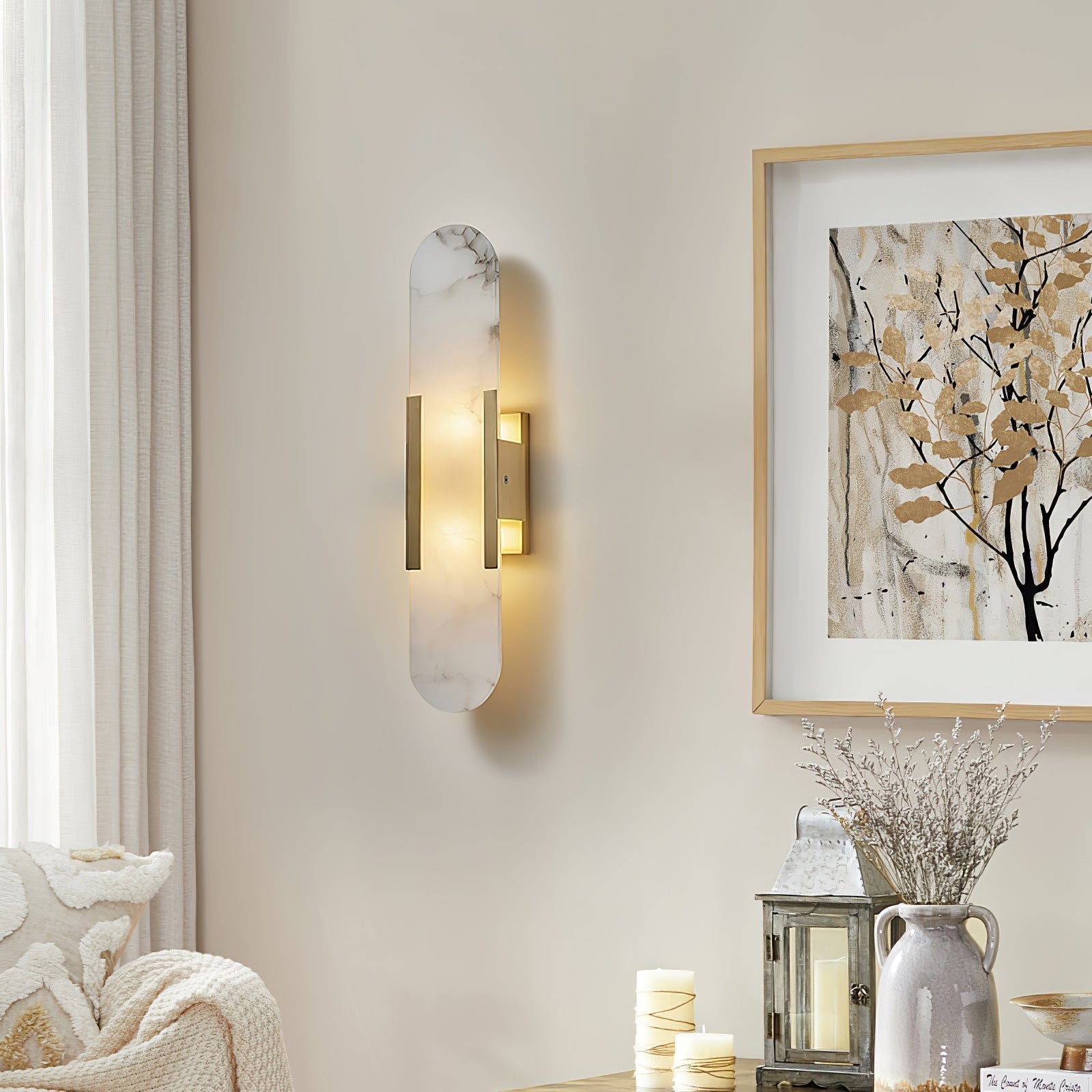 Veo Luxury Alabaster Wall Lamp | ventumra
