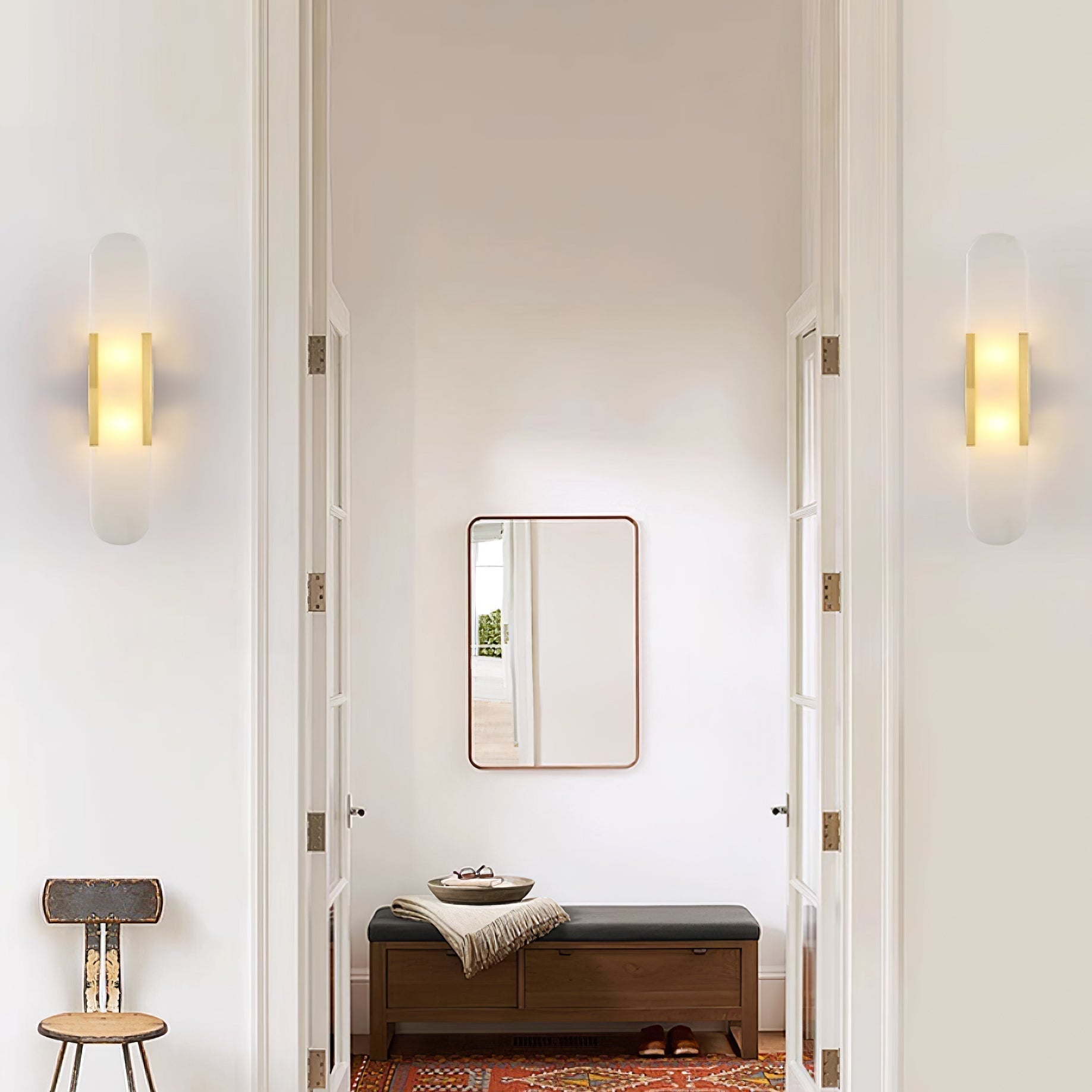 Veo Luxury Alabaster Wall Lamp | ventumra