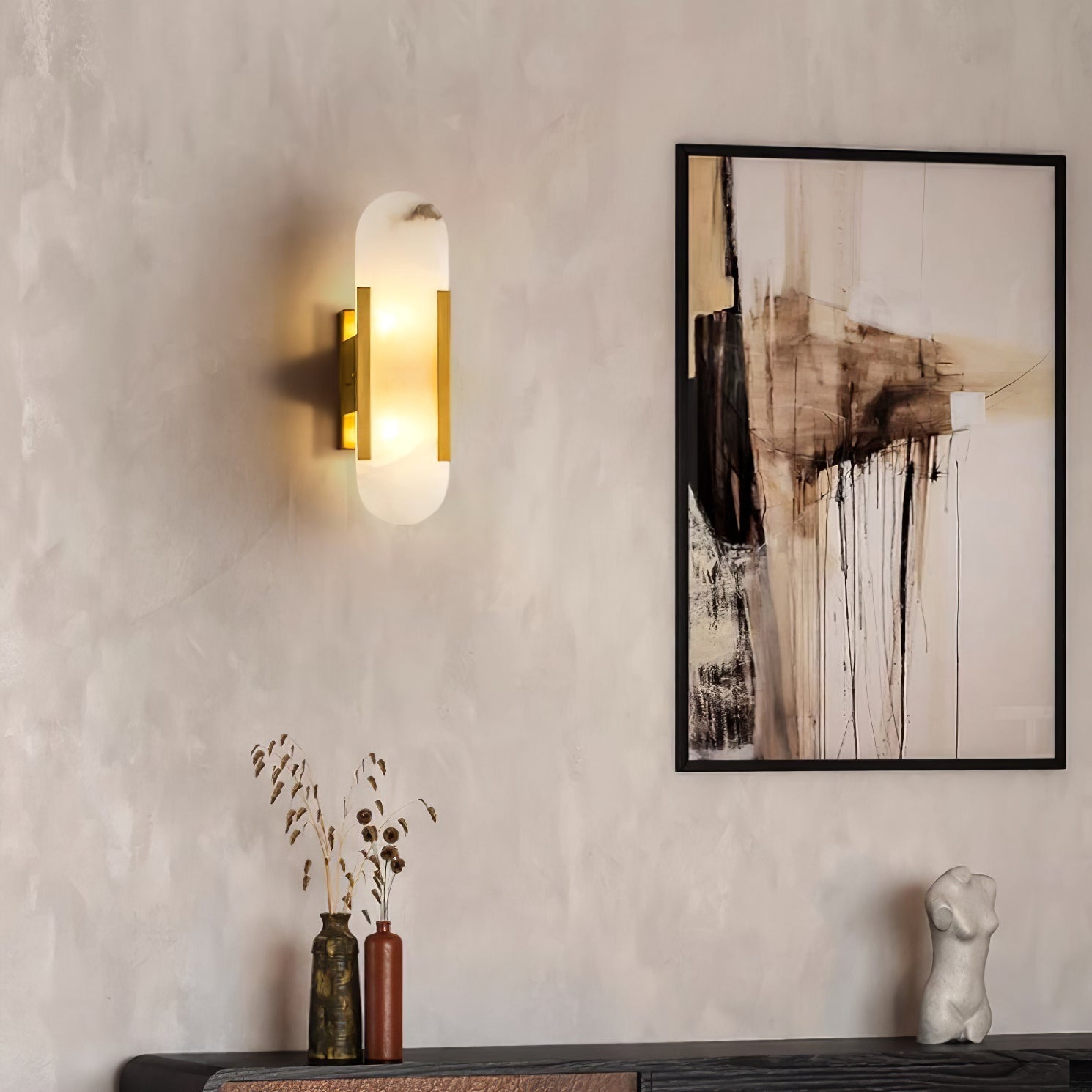 Veo Luxury Alabaster Wall Lamp | ventumra