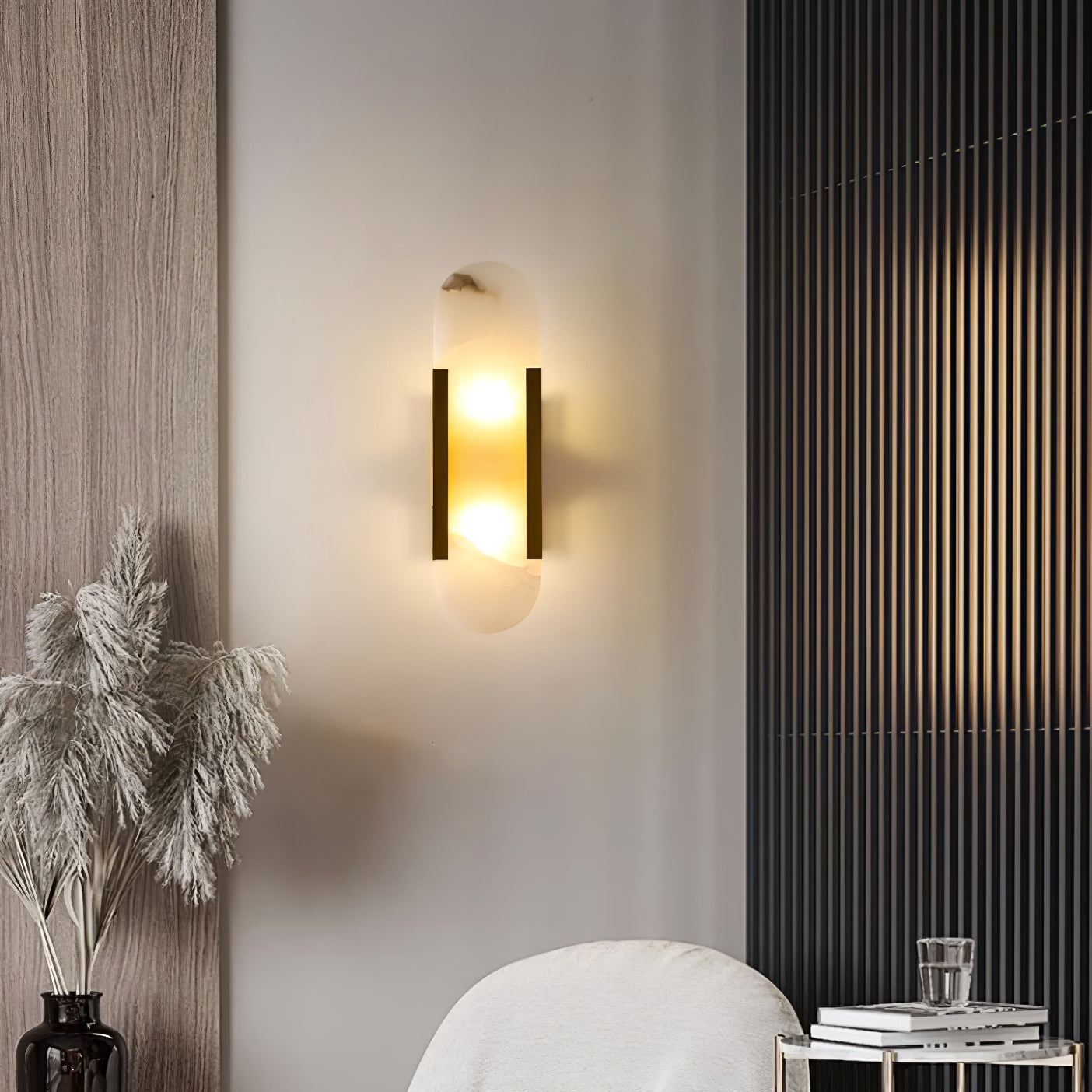 Veo Luxury Alabaster Wall Lamp | ventumra