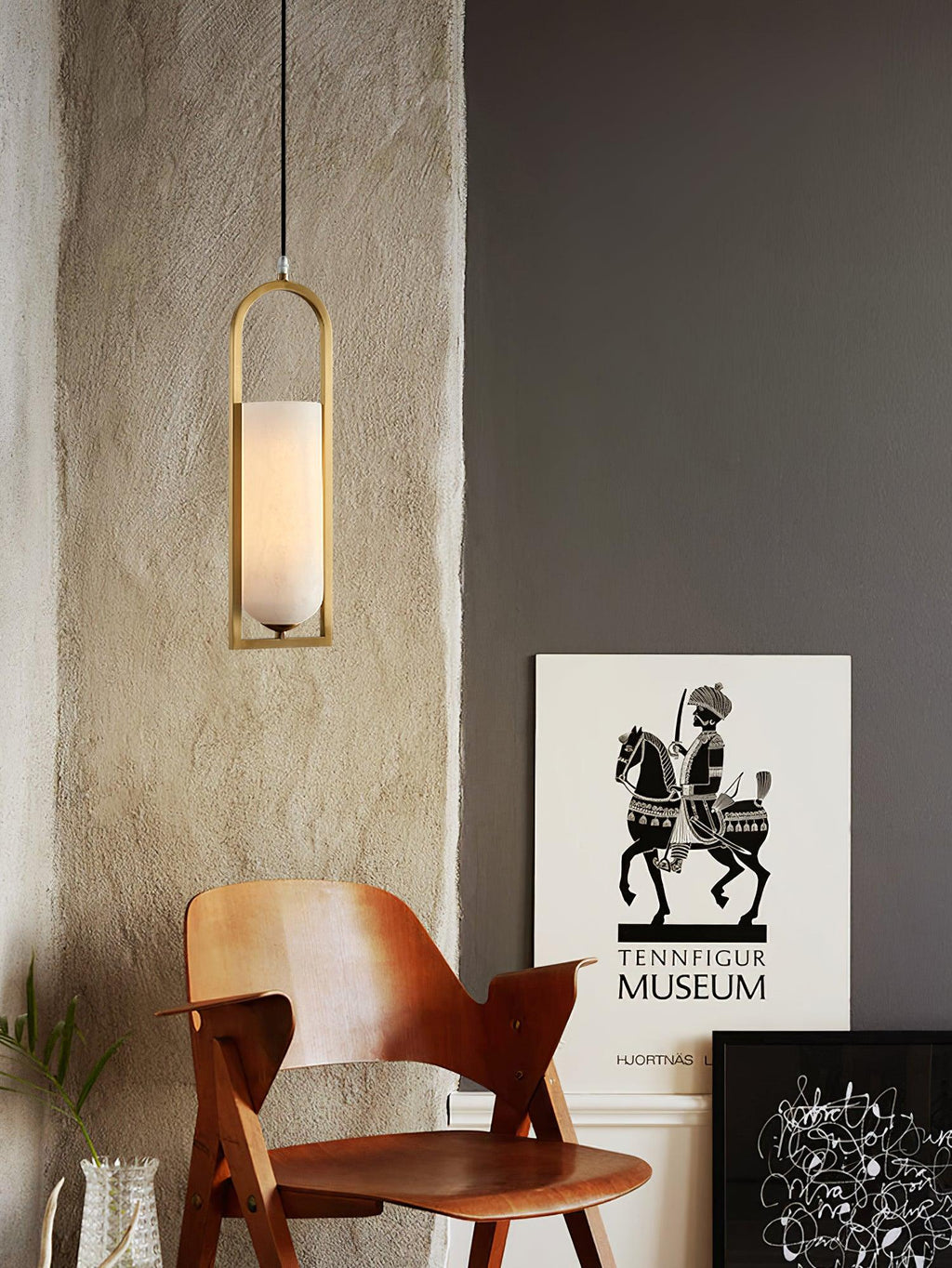 Aethyn Arch Alabaster Pendant Light | ventumra