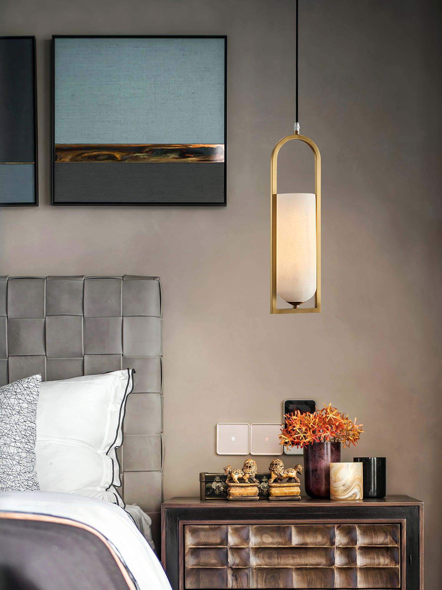 Aethyn Arch Alabaster Pendant Light | ventumra