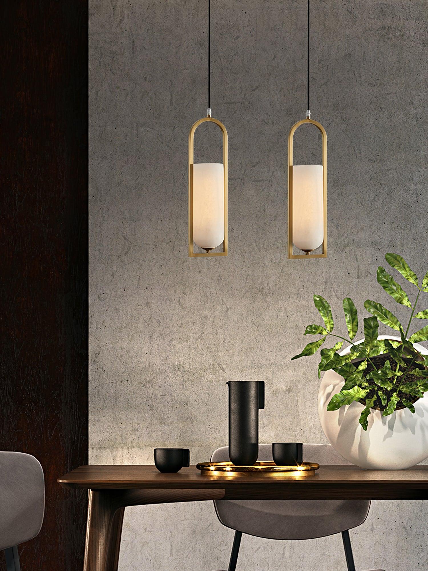 Aethyn Arch Alabaster Pendant Light | ventumra