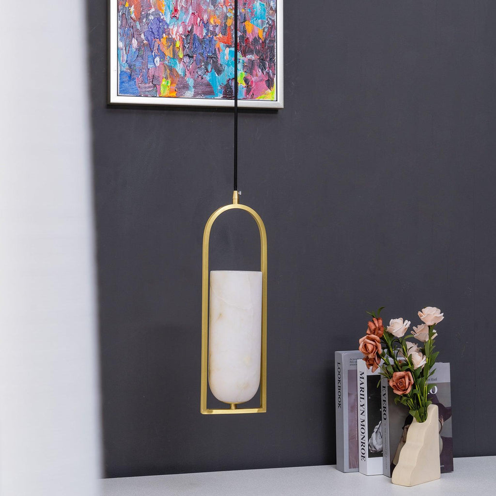 Aethyn Arch Alabaster Pendant Light | ventumra