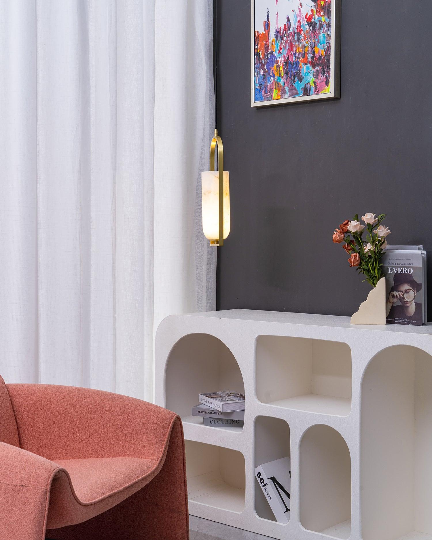 Aethyn Arch Alabaster Pendant Light | ventumra