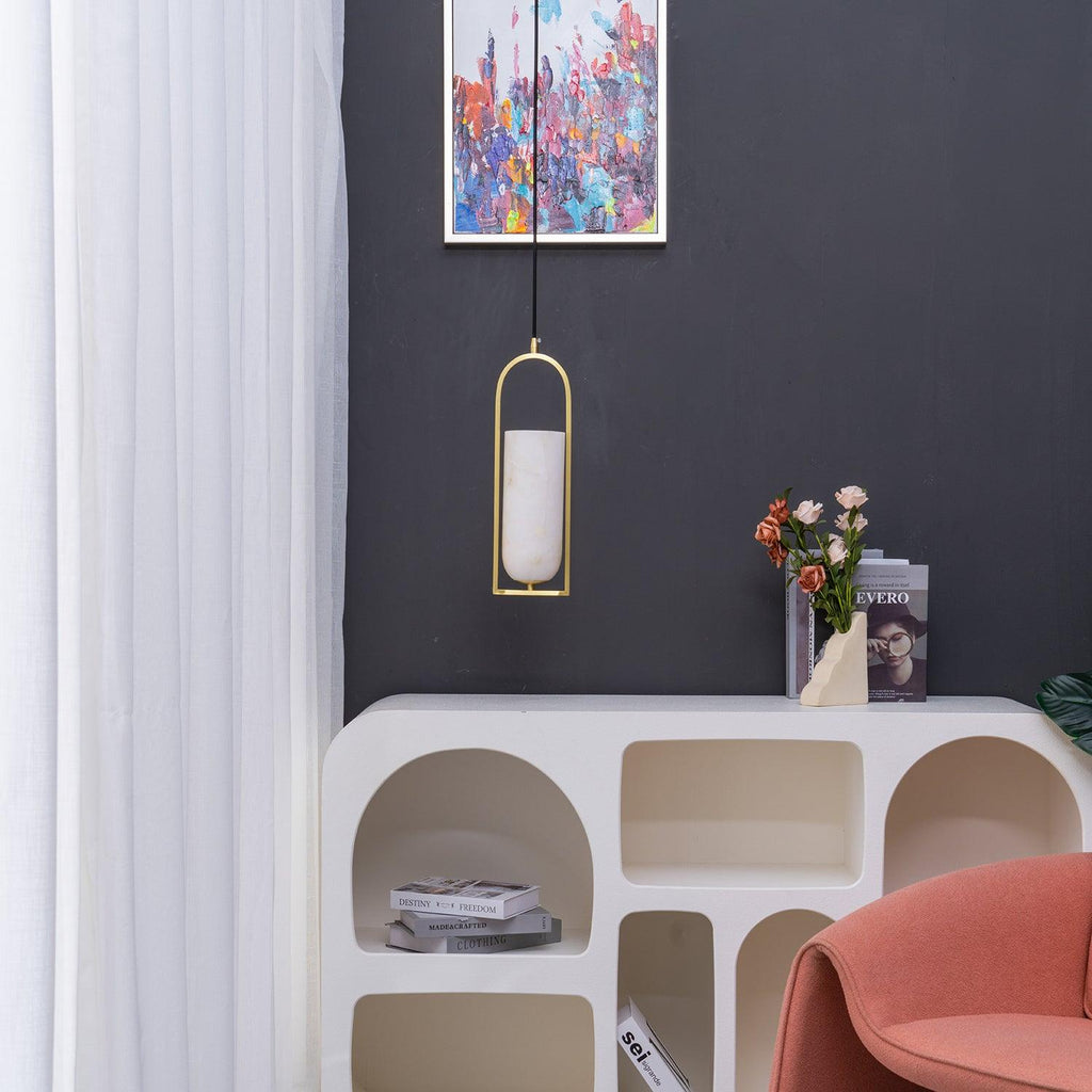 Aethyn Arch Alabaster Pendant Light | ventumra