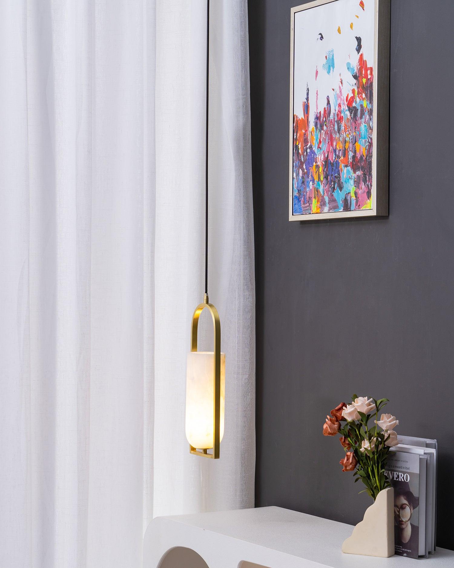 Aethyn Arch Alabaster Pendant Light | ventumra
