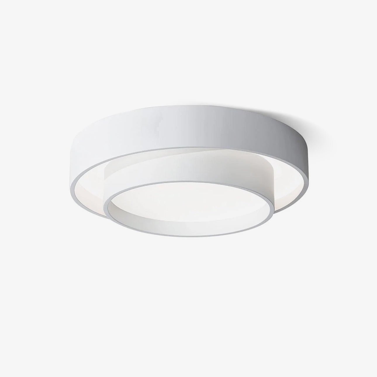 Orina Ceiling Lamp Double Ring Gray&Black&White Cylinder shape | ventumra