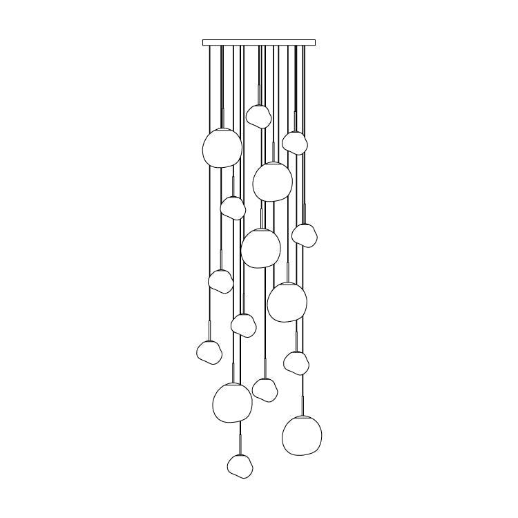 Solara Pendant Lamp Irregular Cluster Sculptural | ventumra