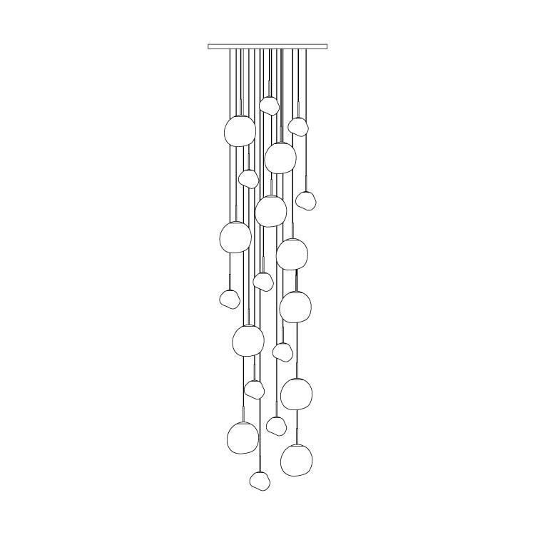 Solara Pendant Lamp Irregular Cluster Sculptural | ventumra