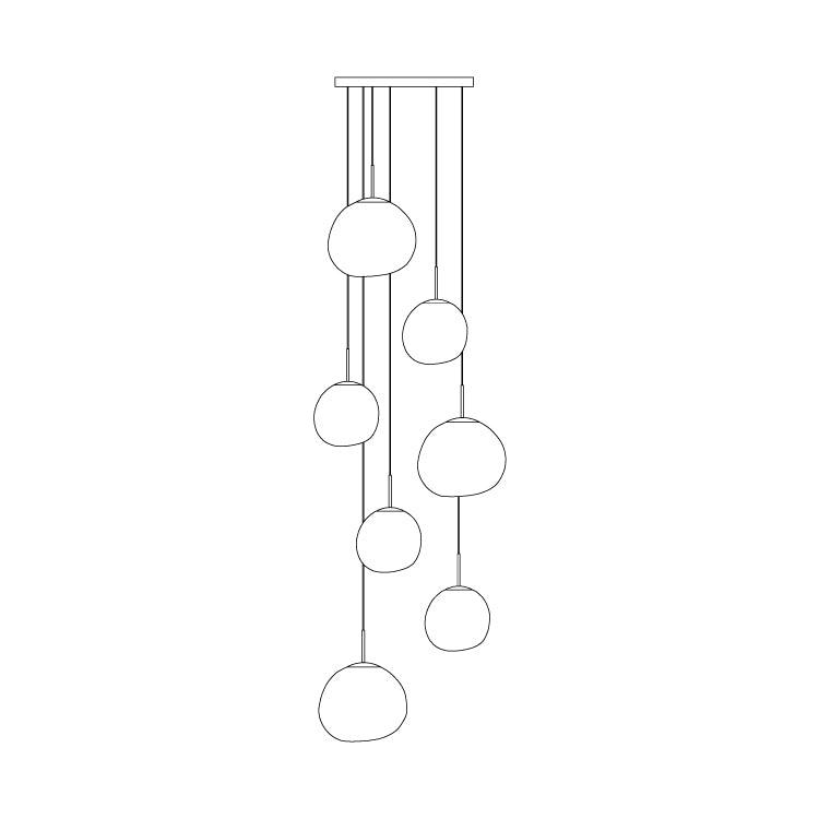 Solara Pendant Lamp Irregular Cluster Sculptural | ventumra