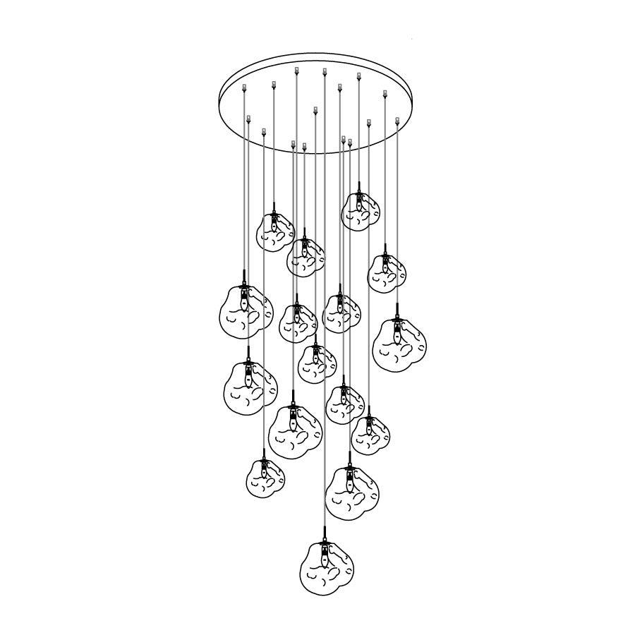 Solara Pendant Lamp Irregular Cluster Sculptural | ventumra