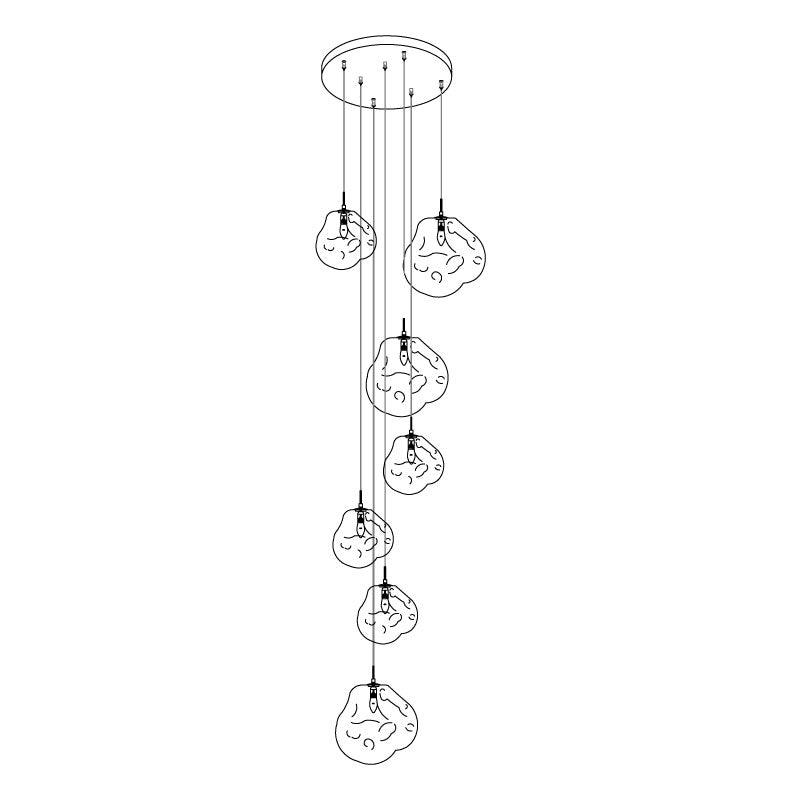 Solara Pendant Lamp Irregular Cluster Sculptural | ventumra