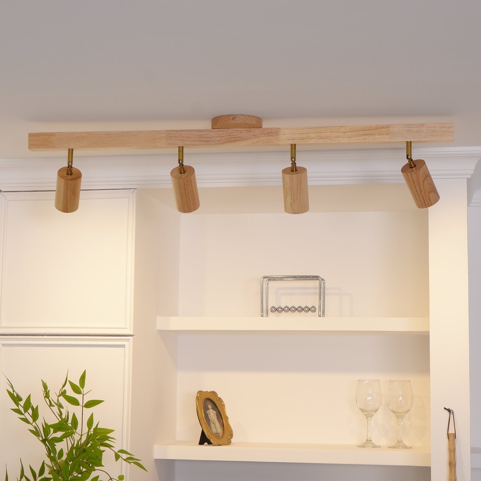 Veril Track Lighting Spotlight Wood | ventumra