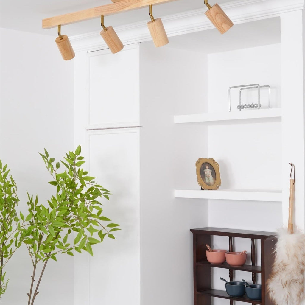 Veril Track Lighting Spotlight Wood | ventumra