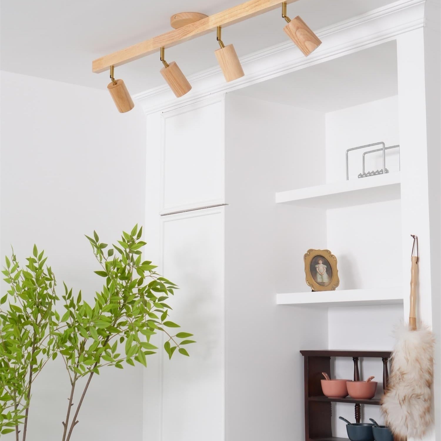 Veril Track Lighting Spotlight Wood | ventumra