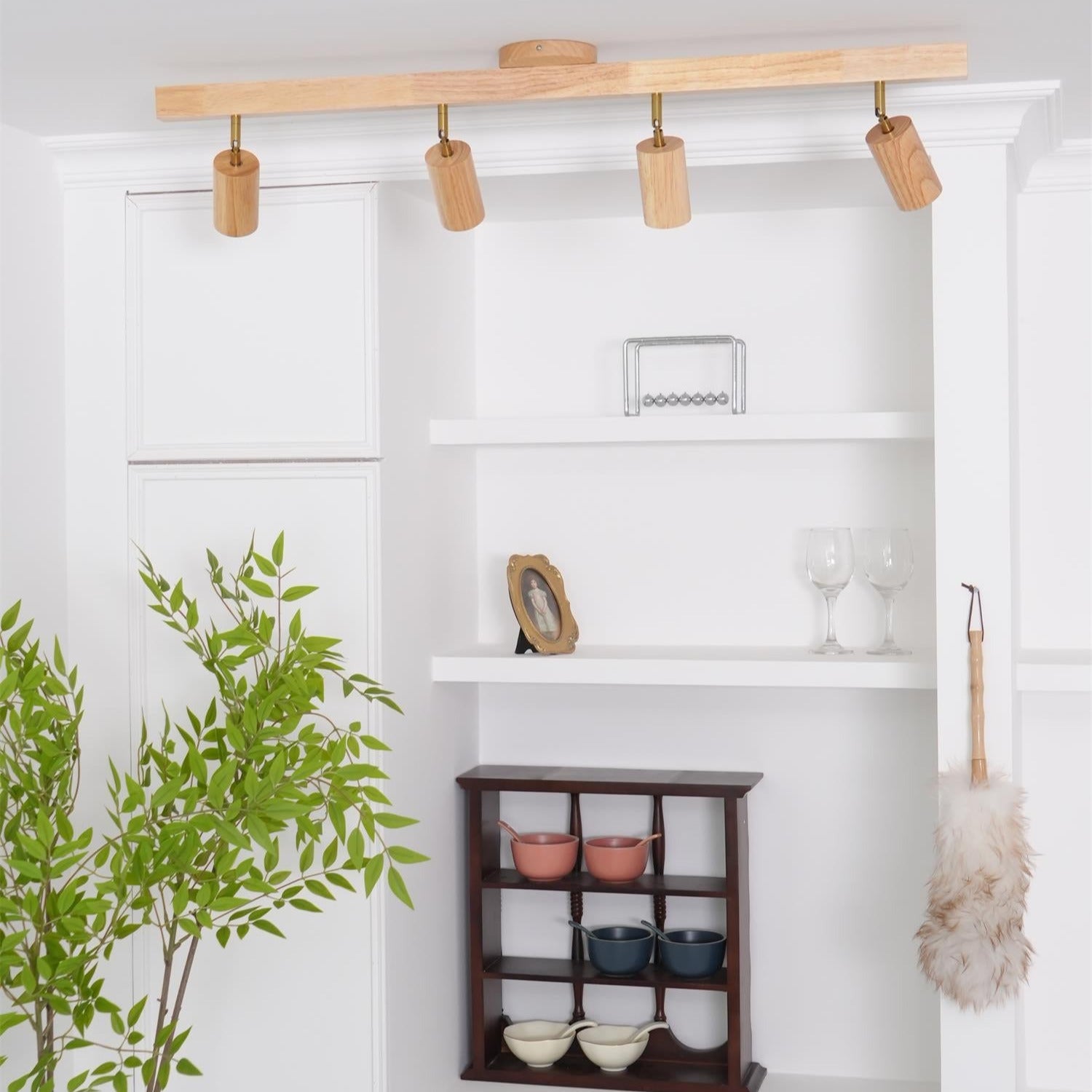 Veril Track Lighting Spotlight Wood | ventumra