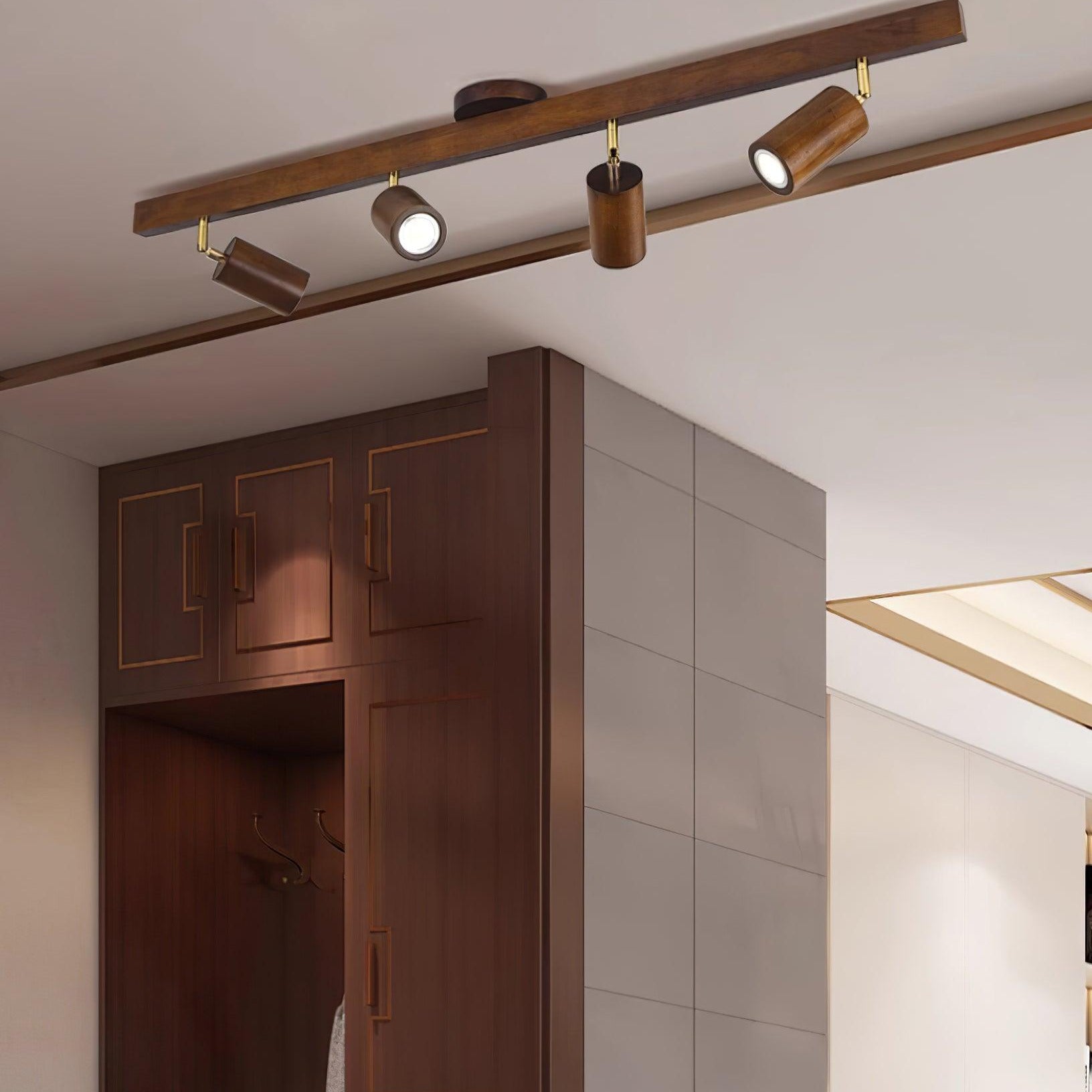 Veril Track Lighting Spotlight Wood | ventumra