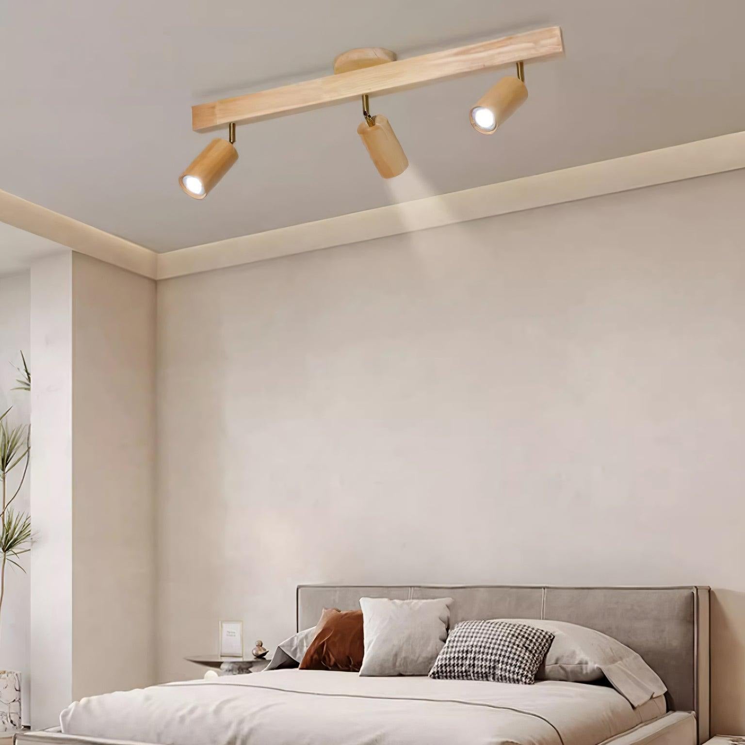 Veril Track Lighting Spotlight Wood | ventumra